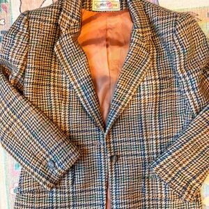 Vintage Houndstooth Blazer Evan Picone 6